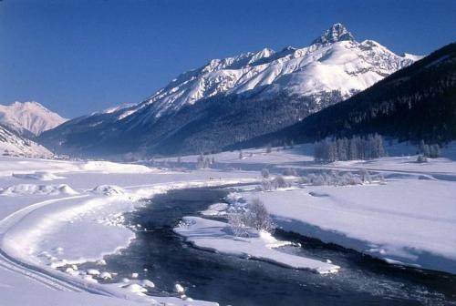 Gasthaus Zum Weissen Kreuz Hotel Samedan Bagian luar foto